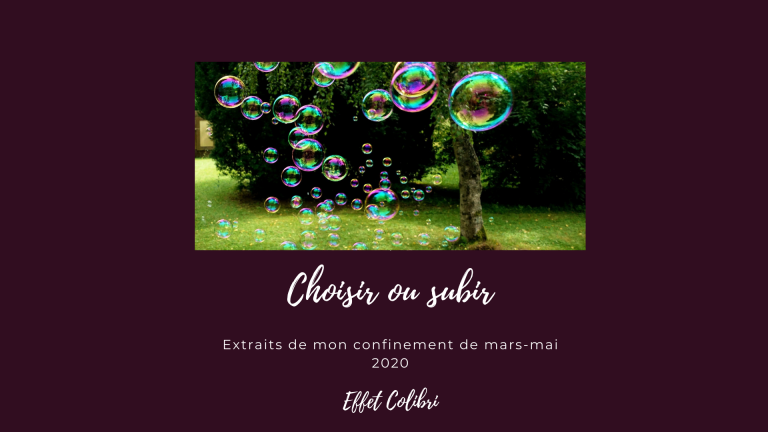 Confinement : subir ou choisir