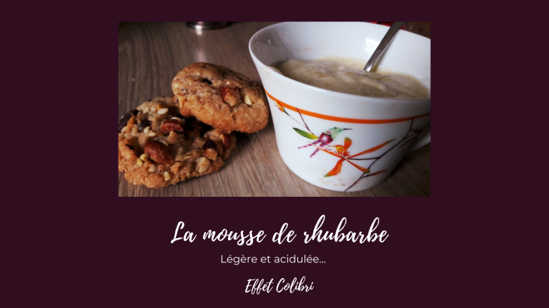 Mousse de rhubarbe