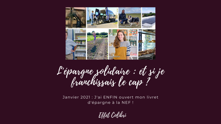 L’épargne solidaire