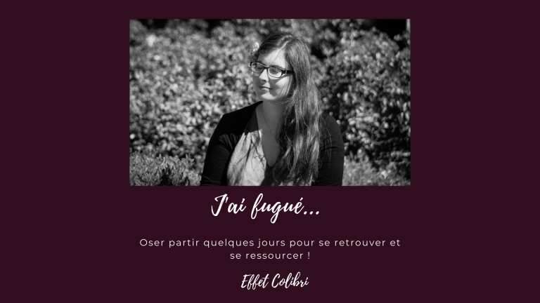 J&rsquo;ai fugué il y a quelques jours