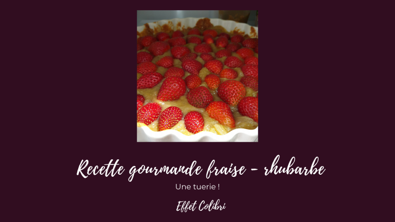 Tarte fraises – rhubarbe