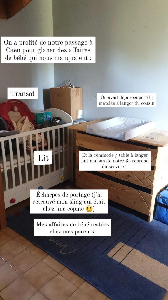 mobilier de puericulture - occasion ou prêt - effet colibri