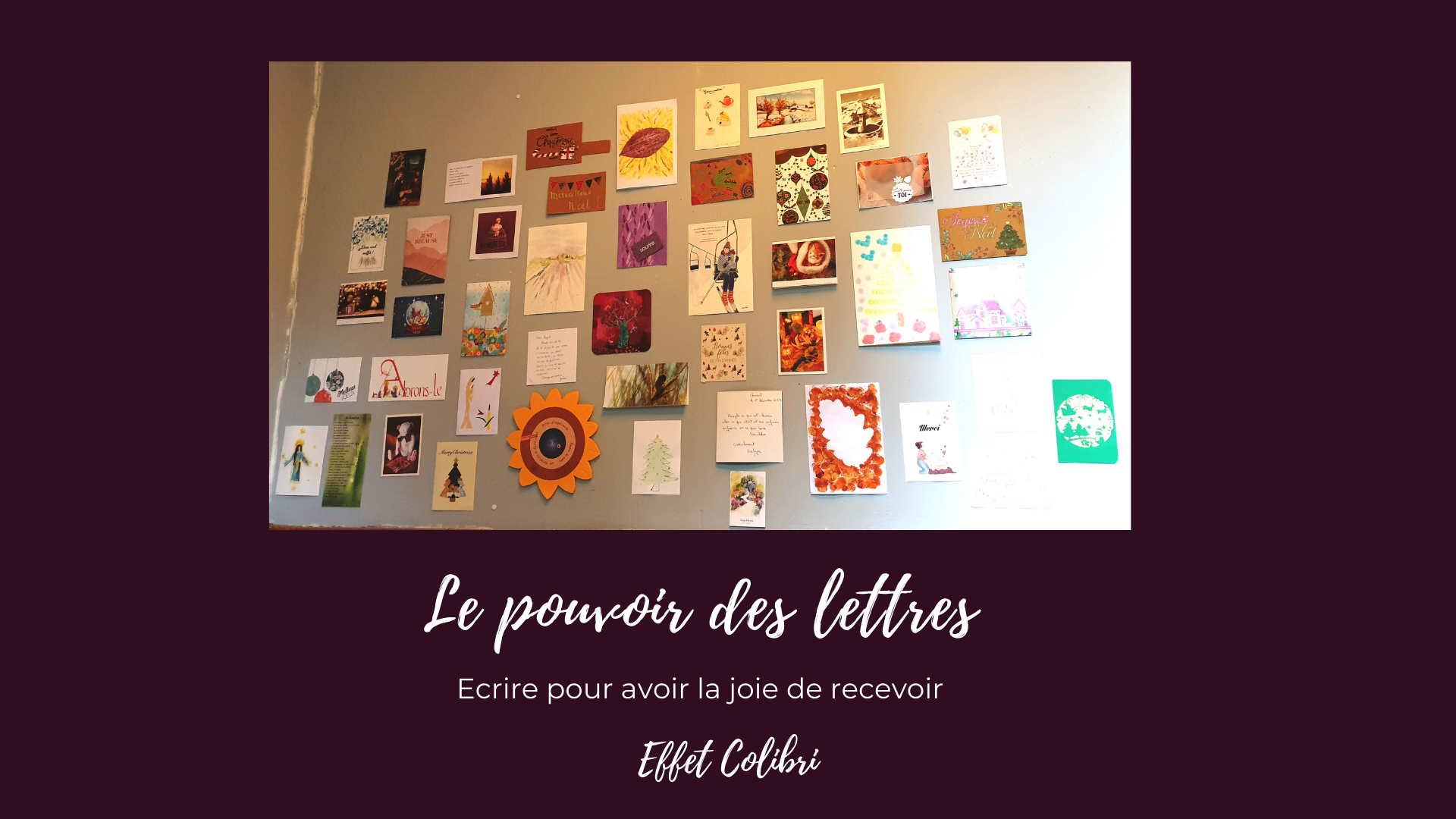 Ecrire joie de recevoir des lettres