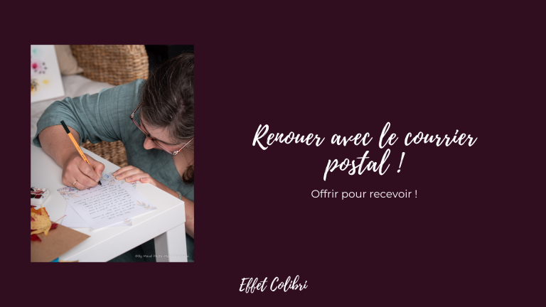 Renouer avec le courrier postal !