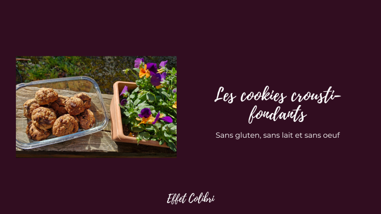 Cookies crousti-fondants sans gluten, sans lait, sans oeuf